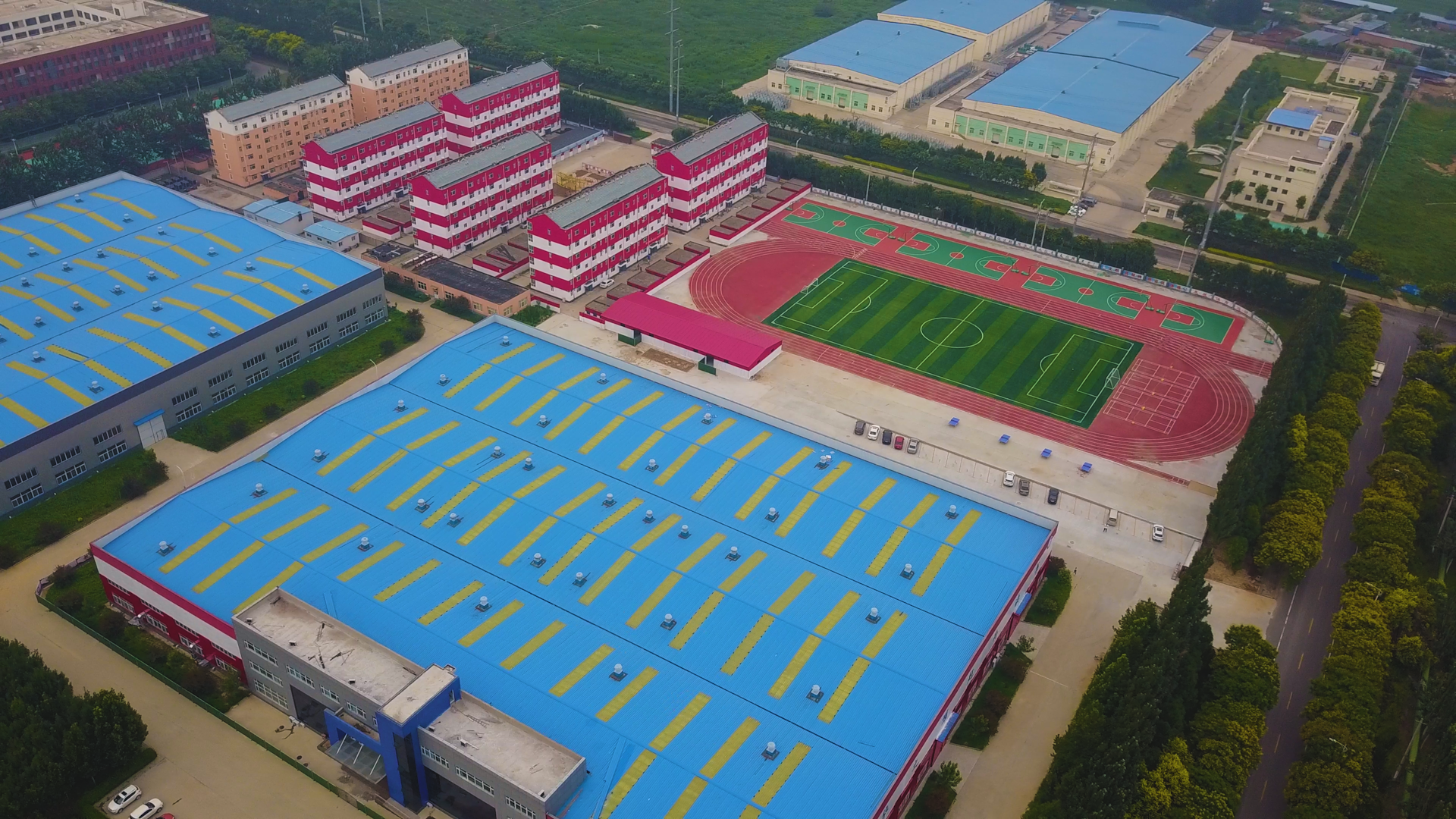 学校鸟瞰图